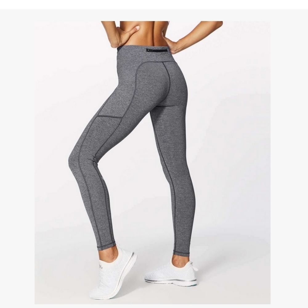 Gray Lululemon Speed Up Tight Full-On Luxtreme, Sz 10 . Very Nice Condition